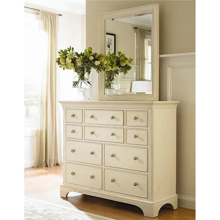 Vertical Beveled Dresser Mirror